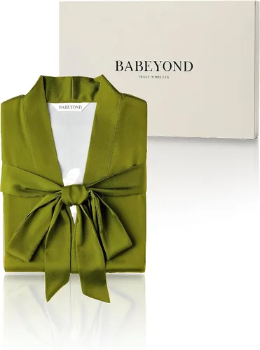 Vista 7 de BABEYOND Kimono bata larga de satén floral para dormir, bata de baño para soltera.