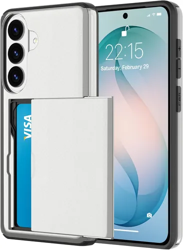 Vista 34 de Funda tipo cartera para Samsung Galaxy S22 con ranura para 2 tarjetas de crédito Funda a prueba de golpes Hybrid Heavy Duty Protection Armor Funda