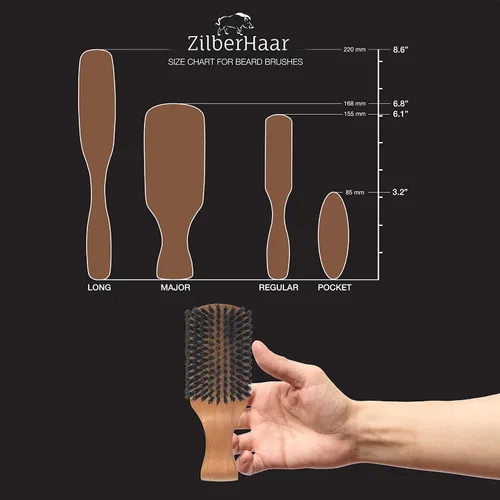 Vista 6 de ZilberHaar - Cepillo principal para cabello y barba Cerdas suaves