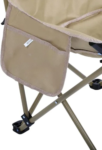 Vista 8 de AMONIDA Portable High Back Folding Chair with Shade Canopy for Camping Beach Fishing, Lightweight Steel Frame Khaki
