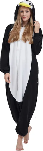 Vista 6 de SimZoo Pijama de animal para adultos, disfraz de cosplay de animales para hombres y mujeres, ropa de dormir unisex de una sola pieza