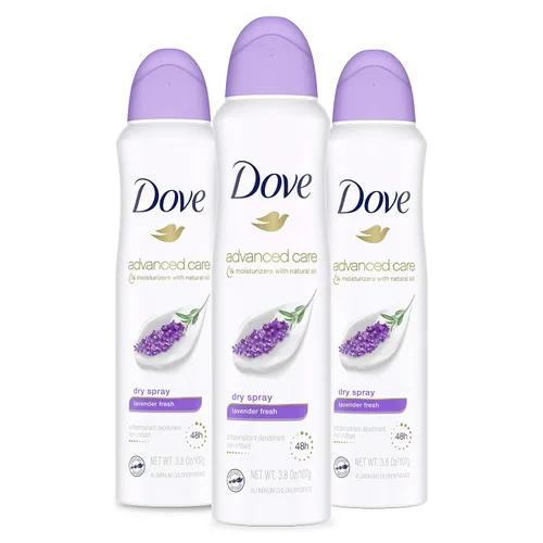 Vista 12 de Dove Advanced Care - Desodorante antitranspirante en polvo, suave, 3.8
