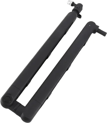 Vista 8 de Brazo de micrófono de perfil bajo, soporte de micrófono de metal ajustable con abrazadera de escritorio, articulación de 360° y gestión de cables