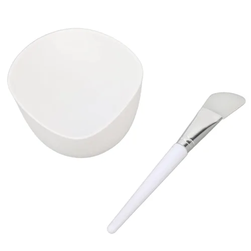 Vista 6 de Juego de cuencos de máscara facial, juego de cuencos de mezcla de máscara facial de silicona plegable para sueros