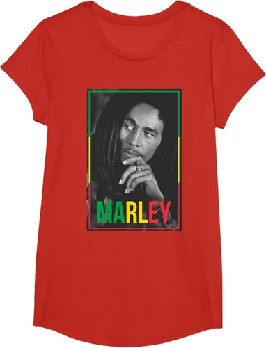 Vista 54 de Camiseta blanca oficial de Bob Marley Photo S Negro