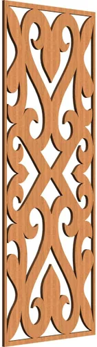 Vista 183 de Keene Paneles de pared decorativos de madera con calado, 9 3/8 pulgadas de ancho x 24 3/8 pulgadas de alto x 1/4 de alto, abedul Birch