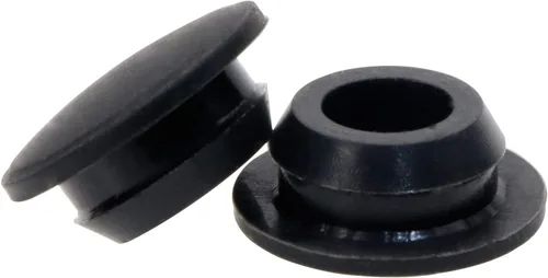 Vista 8 de ONLYKXY 5 piezas de silicona negra redonda tipo cierre a presión para muebles, tapones para orificios de muebles, tapa protectora (0.315 in)