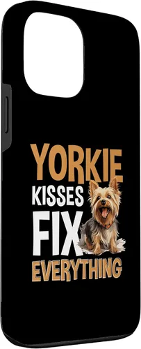 Vista 3 de Funda para iPhone 13 Pro Max Yorkshire Terrier Dog Yorkie - Yorkie kisses arreglar todo