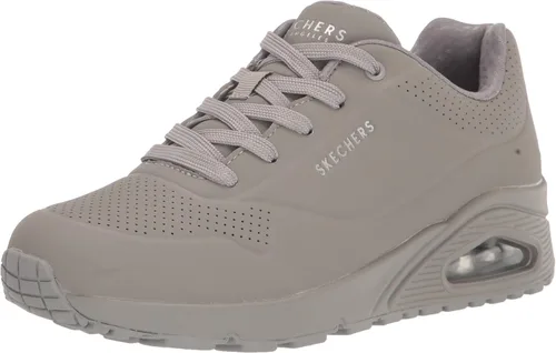 Vista 14 de Skechers Tenis UNO Stand on Air para mujer Tenis casuales, plantilla de espuma viscoelástica refrigerada por aire, amortiguación visible de Rojo