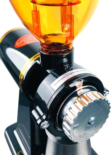 Vista 7 de Molinillo de café de rebabas, molinillo de café eléctrico ajustable molinillo de granos de café (negro)