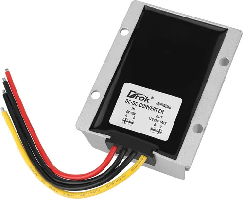 Vista 11 de DROK Boost Buck Convertidor de 9V-36V a 12V 3A 36W carcasa de aluminio impermeable auto elevador regulador de voltaje 12V V Transformador de voltios