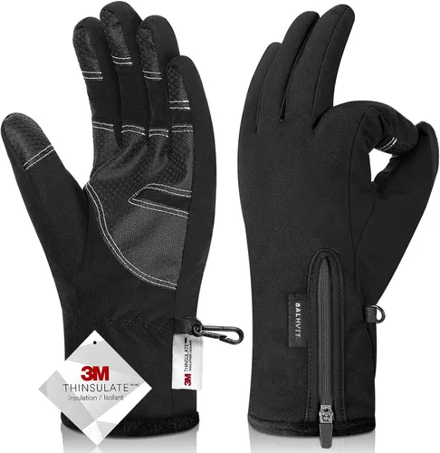 Vista 9 de Balhvit -10℉ Waterproof Winter Gloves for Men & Women, 5-Layer Ski & Snow Gloves for Cold Weather, Breathable Warm Gloves with Touch Screen Fingers