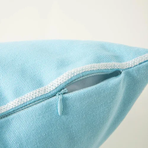 Vista 3 de 18 x 18 pulgadas, funda de almohada de algodón con diseño de bendición navideña para cama, sofá, automóvil, fundas de almohada bordadas con copos
