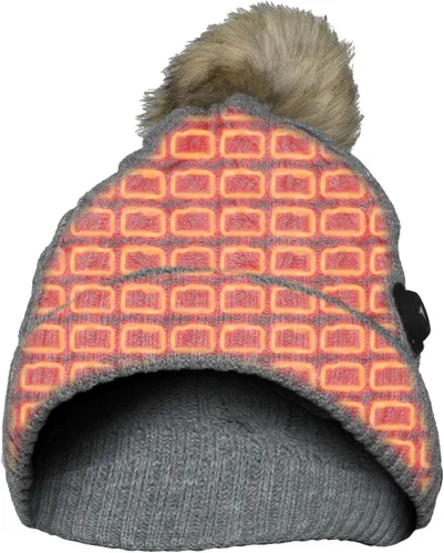 Vista 3 de FNDN Gorro de punto con batería recargable ideal para esquí, pesca, camping, clima frío, caza