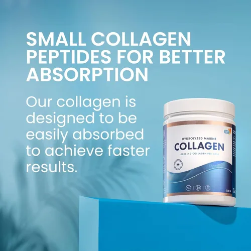Vista 5 de Swedish Nutra Suplemento en polvo de colágeno marino hidrolizado de 10,000 mg - Suministro para 30 días Colágeno tipo 1 y 3, péptidos puros
