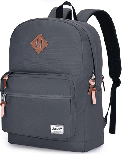 Vista 9 de RAVUO Mochila escolar para adolescentes, niños y niñas, grande de 20 litros, resistente al agua, 15.6 pulgadas, con bolsillo trasero antirrobo, 10