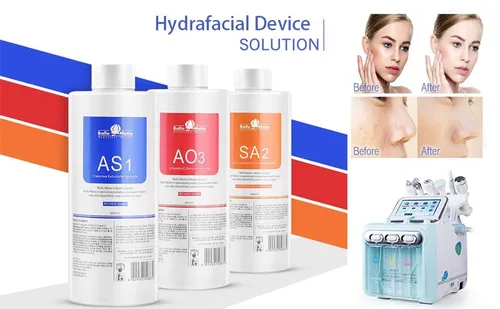 Vista 3 de Elitzia AS1 SA2 AO3 Aqua Peeling Solución Cuidado de la piel Aquapeel Suero Para Hydro Facial Dermoabrasión Máquina Limpieza e Hidratación 13.5 fl