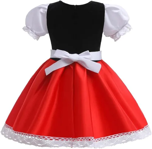Vista 4 de Dressy Daisy Disfraz de capucha roja pequeña con capa para niñas pequeñas talla 2T a 10