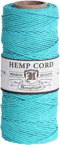 Vista 20 de Hemptique - Carrete de cordón de cáñamo 100 % - 62.5 m de hilo de cáñamo - Hecho con amor - Hilo de cordón de 20 ~ 1 mm para hacer joyas, macramé