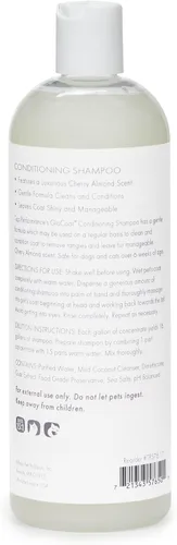 Vista 2 de Top Performance GloCoat Champú acondicionador para perros, botella de 17 onzas, funciona para eliminar enredos difíciles para peinar fácilmente