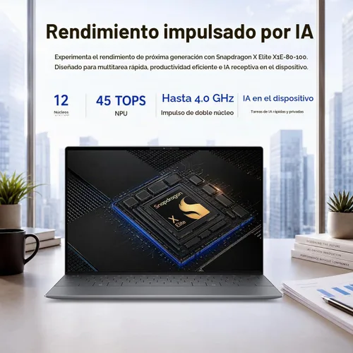 Vista 5 de Dell XPS 13 9345 Laptop, 13.4" 3K OLED Touchscreen, X Elite, 32GB, 1TB SSD