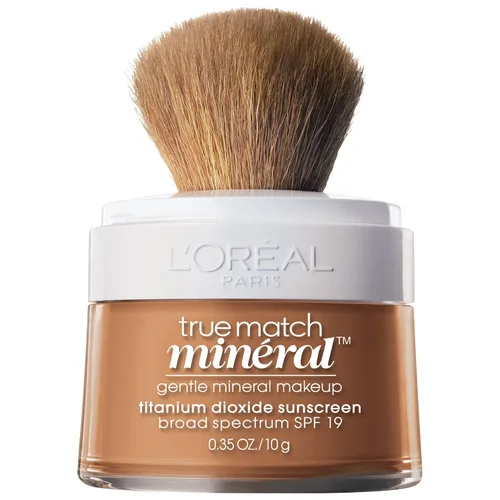 Vista 14 de L'Oréal Paris True Match - Maquillaje de base mineral en polvo suelto, color sable suave, 0.35 onzas Negro suave