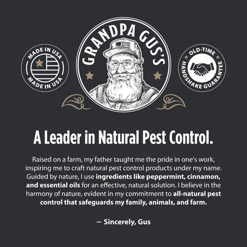 Vista 9 de Grandpa Gus's Spray repelente de mosquitos natural – Repelente de insectos a base de plantas sin DEET para niños y familia, hasta 6 horas, espray