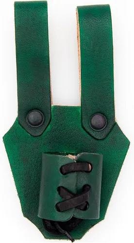 Vista 19 de Armory Replicas™ - Funda de daga de cuero genuino - Rana espada ajustable de inspiración medieval para armas pequeñas