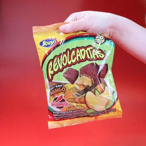 Vista 3 de Needzo Spicy Mexican Candy, caramelos duros con sabor a mango con chile en polvo, dulces envueltos individualmente, 6 onzas (paquete de 2)