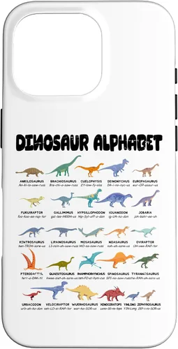 Vista 20 de iPhone 16 Alfabeto de dinosaurio - Tipos de dinosaurios - Estuche de identificación de dinosaurios