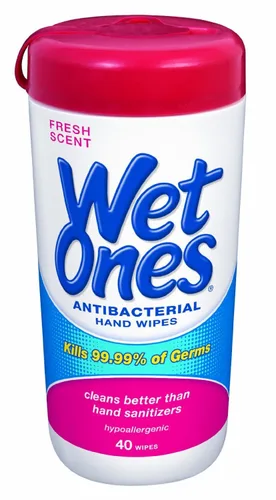 Vista 10 de Wet Ones Toallitas de manos antibacterianas, toallitas tropicales, toallitas antibacterianas, toallitas desinfectantes de manos, toallitas Wet Ones