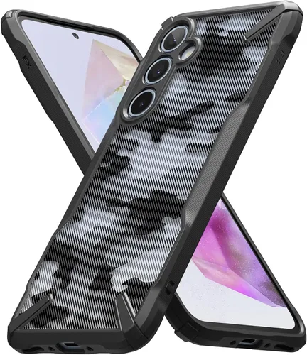 Vista 24 de Ringke Fusion-X [revestimiento dual antiarañazos] compatible con Samsung Galaxy A14 (4G y 5G), parachoques aumentado transparente, parte trasera