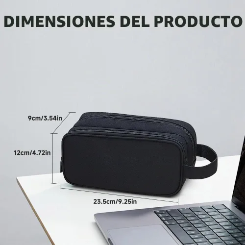 Vista 2 de Teskyer Bolsa organizadora de cables, organizador de accesorios electrónicos de viaje, bolsa de tecnología portátil para cargadores de teléfono