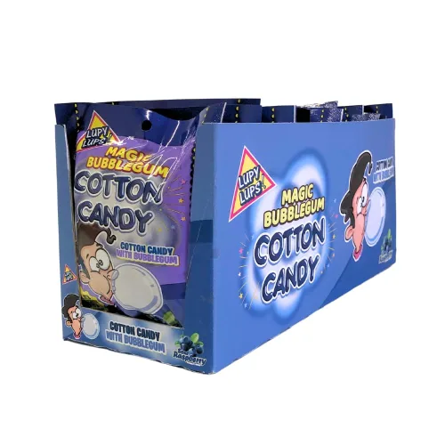 Vista 6 de Lupy Lups! Sour Duo Cotton Candy - Paquete de 4 combinaciones de sabor picante