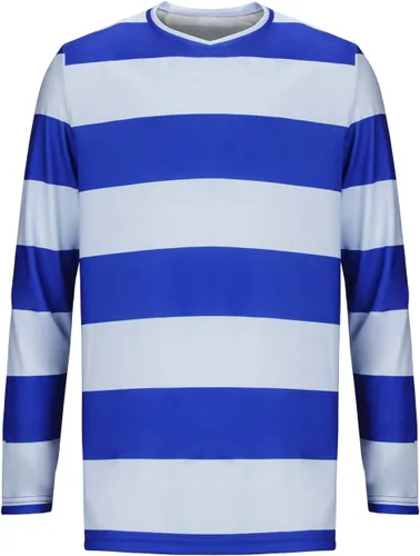 Vista 3 de Mens Green Striped Shirt Blue And Detective Host Steve T-Shirt Pullover Joe Purple Tops Sweater Adult Halloween Costume