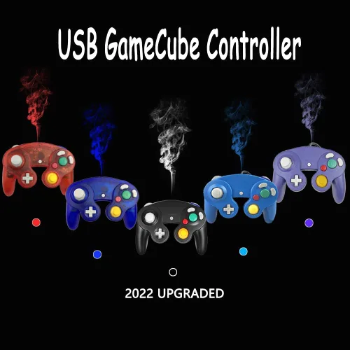 Vista 20 de Reiso Classic NGC Wired USB Controller for Windows PC MAC (Black)