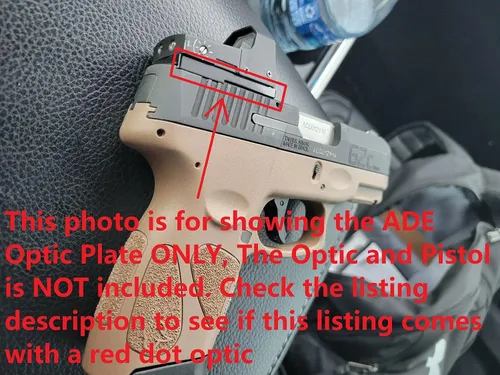 Vista 9 de Ade Advanced Optics Crusader RD3-009 - Mira refleja de punto rojo + placa de montaje óptica para Taurus PT111 G2, Millennium G2, G2C, G3 con mira