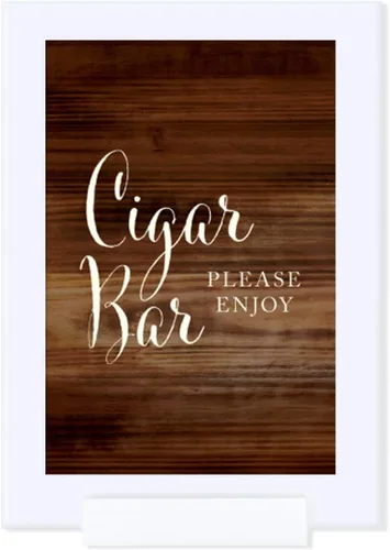 Vista 7 de Andaz Press Letreros enmarcados para fiesta de boda, impresión de madera rústica, 4 x 6 pulgadas, cartel de cesta de baño, 1 paquete, incluye marco