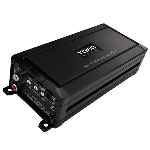 Vista 6 de TORO TECH MR2 Micro 500W RMS Monoblock Amplificador de coche Amplificador de potencia de subwoofer clase D pico de 1000 W, estable de 1 Ω