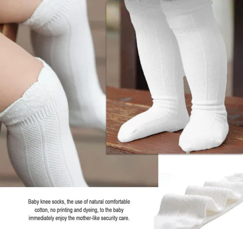 Vista 67 de EPEIUS Calcetines altos hasta la rodilla para bebés y niños pequeños (paquete de 3/5)