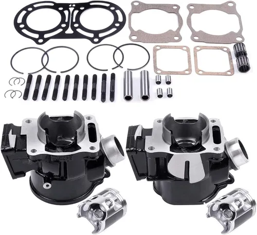 Vista 8 de ECCPP Kit de extremo superior de junta de pistón de cilindro 1987-2006 para Yamaha Banshee 350 YFZ 350 Nueva junta de anillo de pistón de cilindro