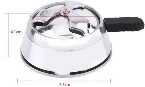 Vista 4 de Cachimba Bowl Cabeza de Silicona para Cachimba Tazón de Tabaco Tazón de Silicona con Sistema de Gestión de Calor con Tapa de Acero, Resistente al