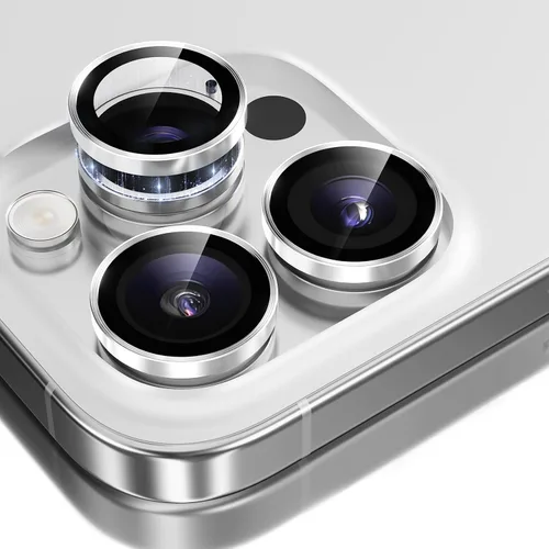 Vista 41 de GolbinBox Protector de lente de cámara para iPhone 13 Pro/13 Pro Max, ajuste invisible 1:1, vidrio templado 9H, funda individual de metal ultra HD