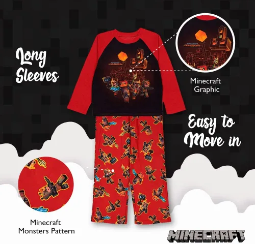 Vista 4 de Minecraft Conjunto de Pijama para Niños