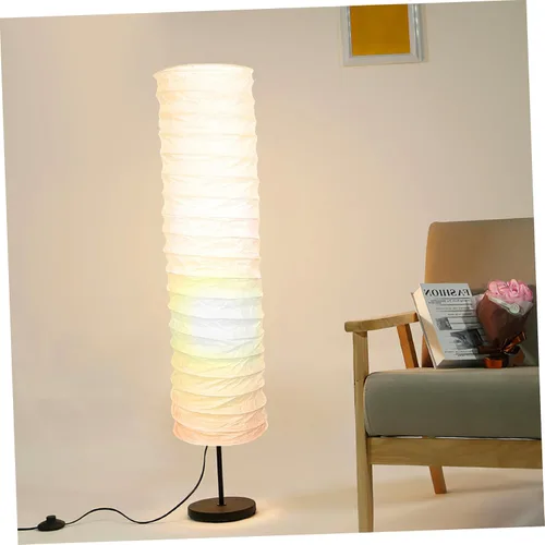Vista 8 de Lámpara de mesa, pantalla de papel, accesorios de luz, pantalla de pie de papel de arroz, pantalla clásica moderna de papel, bombilla de piso