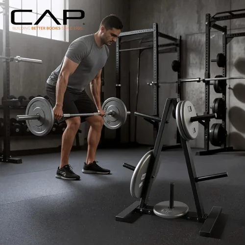 Vista 6 de CAP Barbell Weight Plate Rack for 1-Inch Weight Plates