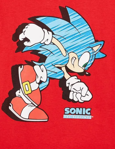 Vista 2 de Sega Paquete de 3 camisetas Big Hedgehog para niños, Sonic, Tails, Knuckle