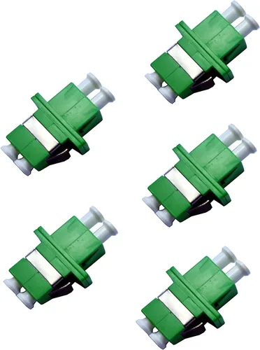Vista 6 de Adaptador/acoplador de cable de fibra óptica LC-LC Duplex Multimode 5 Pack