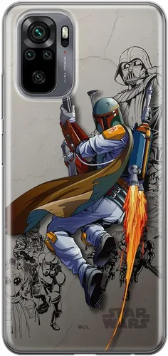 Vista 6 de ERT GROUP Funda de teléfono móvil para Xiaomi REDMI Note 10/10S original y con licencia oficial de Star Wars patrón Boba Fett 001 adaptado