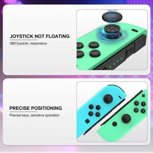 Vista 5 de LNLBADNZ Replacement for Nintendo Switch Controller, Switch Wireless Controllers Compatible with Switch/Lite/OLED, Support Motion
